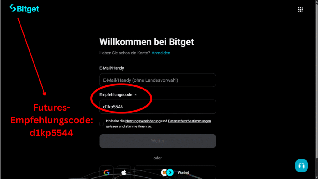 Bitget Futures-Empfehlungscode [d1kp5544] – Jetzt 6200€ Bonus + 15% sparen
