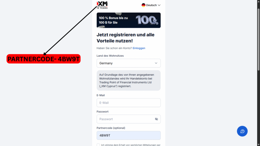 XM Partnercode 4BW9T: Erhalte 20% Rabatt auf Handelsgebühren und exklusive Vorteile