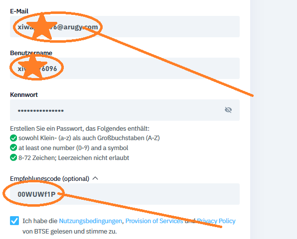 BTSE Empfehlungscode