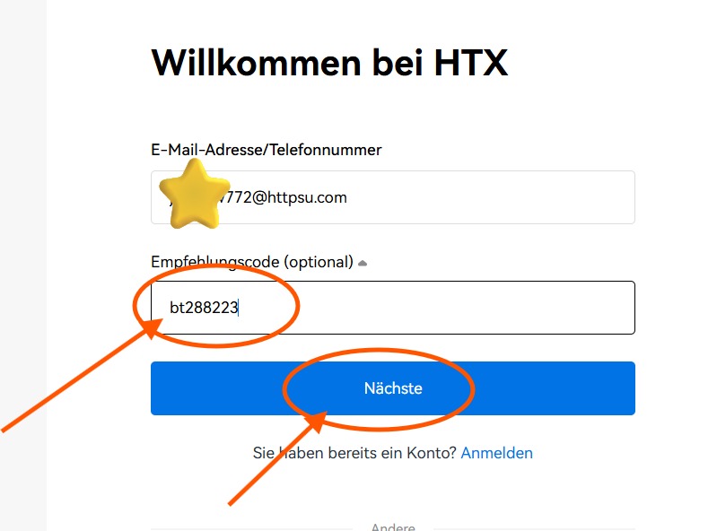 HTX Empfehlungscode