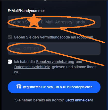 MEXC Empfehlungscode