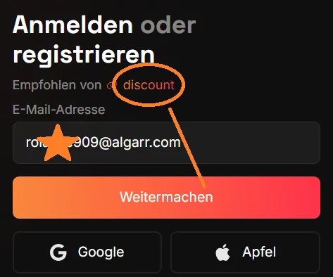 Hibachi Empfehlungscode