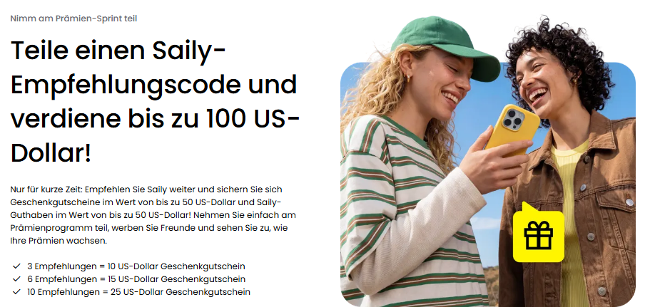 Saily eSIM Gutscheincode